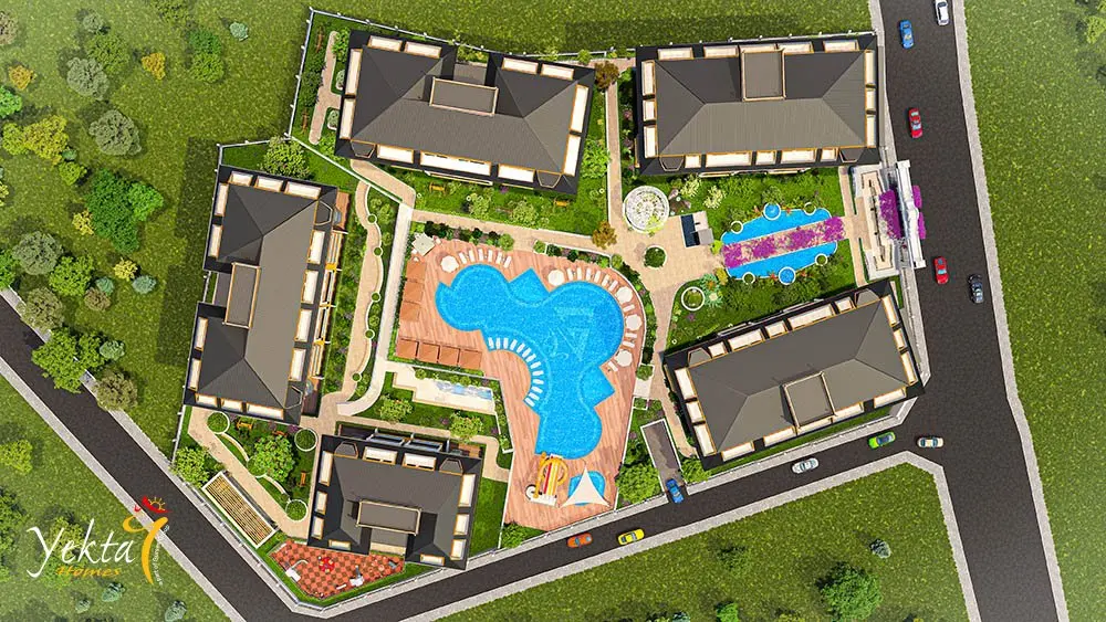 Yekta Golden Valley: Exclusive 1+1 & 2+1 Mountain-View Apartments in Kargıcak, Alanya