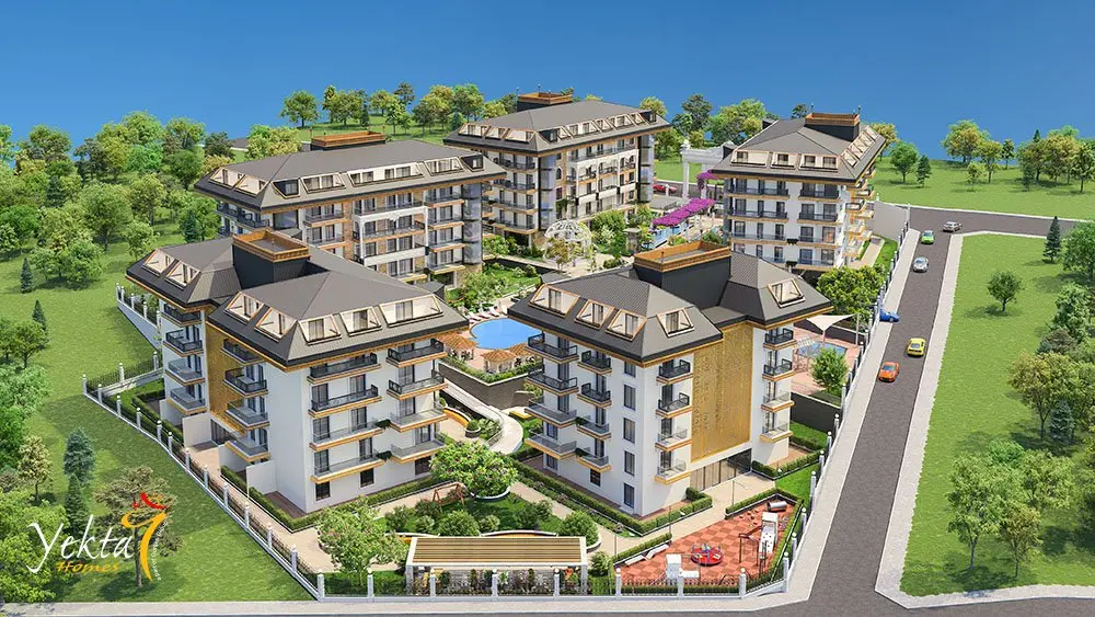 Yekta Golden Valley: Exclusive 1+1 & 2+1 Mountain-View Apartments in Kargıcak, Alanya