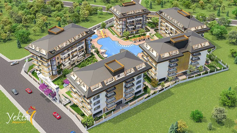 Yekta Golden Valley: Exclusive 1+1 & 2+1 Mountain-View Apartments in Kargıcak, Alanya