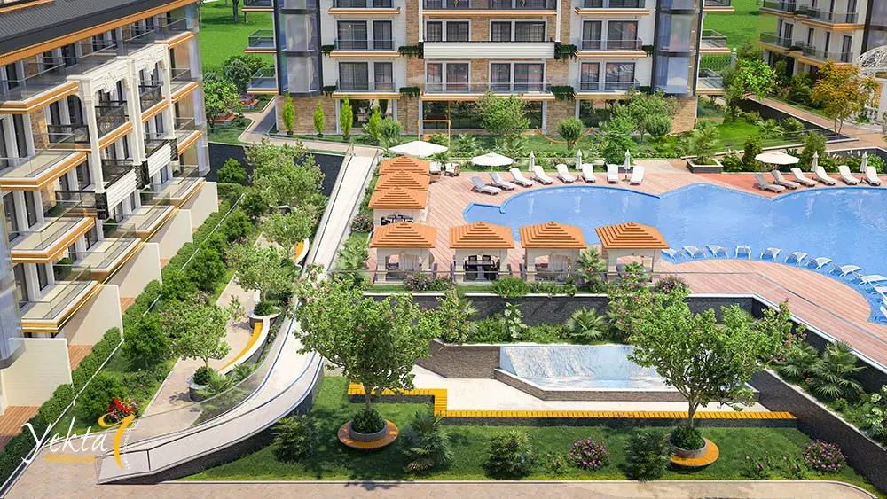 Yekta Golden Valley: Exclusive 1+1 & 2+1 Mountain-View Apartments in Kargıcak, Alanya