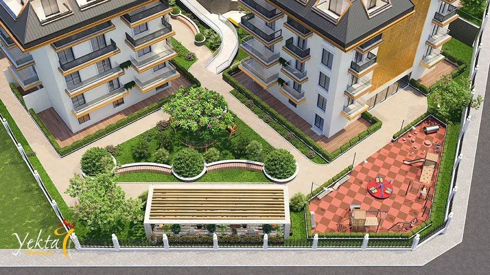 Yekta Golden Valley: Exclusive 1+1 & 2+1 Mountain-View Apartments in Kargıcak, Alanya