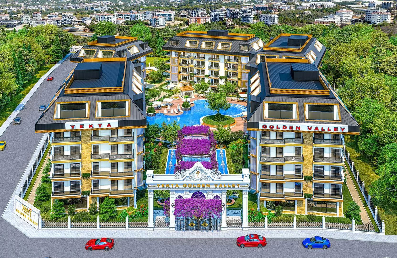 Yekta Golden Valley: Exclusive 1+1 & 2+1 Mountain-View Apartments in Kargıcak, Alanya